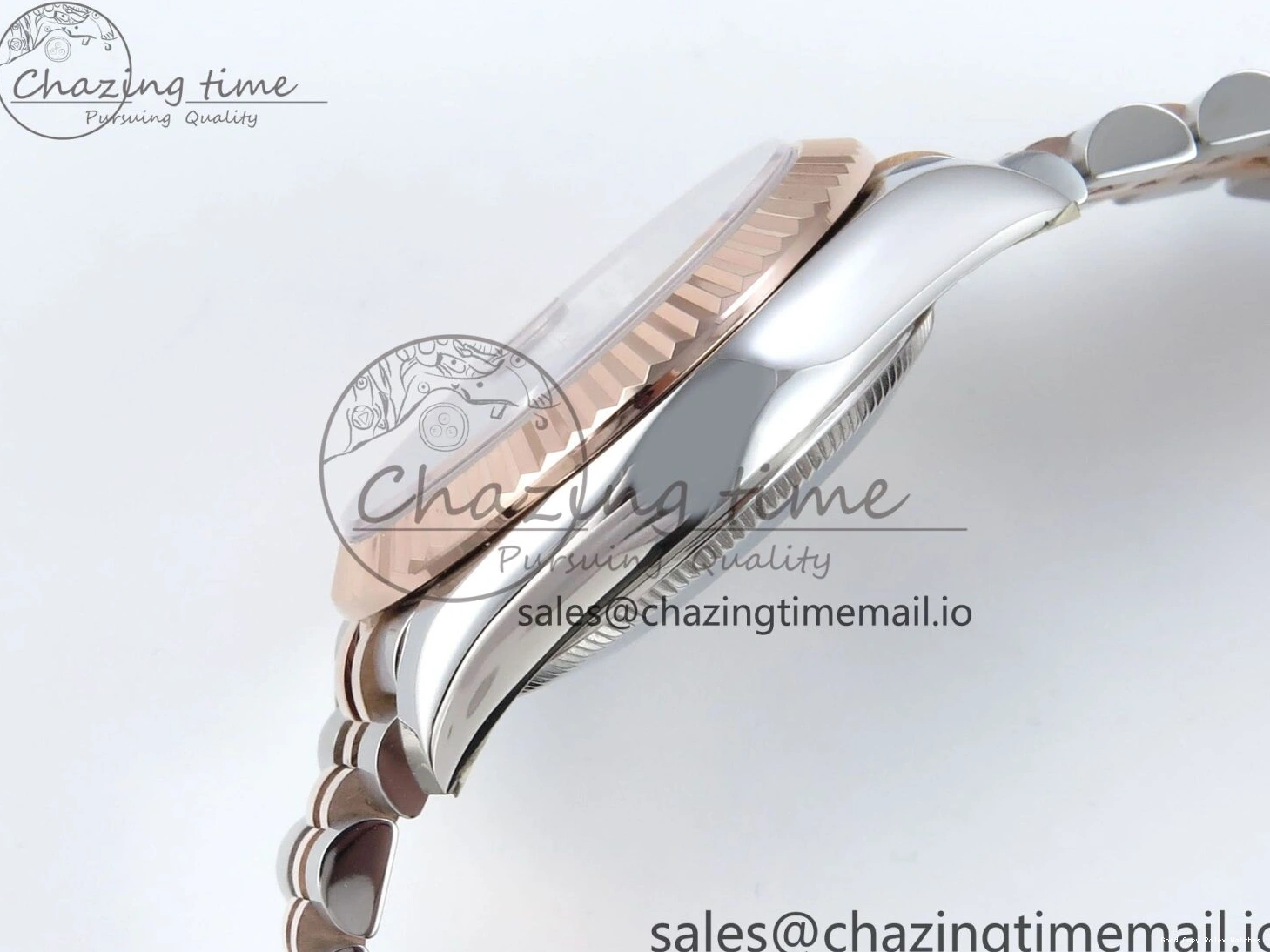 Best AAA Replica Sites Bracelet RG Dial Gray Jubilee 31 DateJust Steel 516 Roman ARF Edition SS Diamonds on 904L 1:1 278271 Best StreetReady ETA 0117